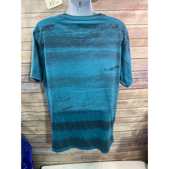 Retrofit Men's XXL Blue Graphic S/S Sleeve Shirt Gothic Y2K MMA - Picture 2 of 9